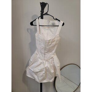 House of CB Women's Cupid Corset Minidress Off White Colour size Xs